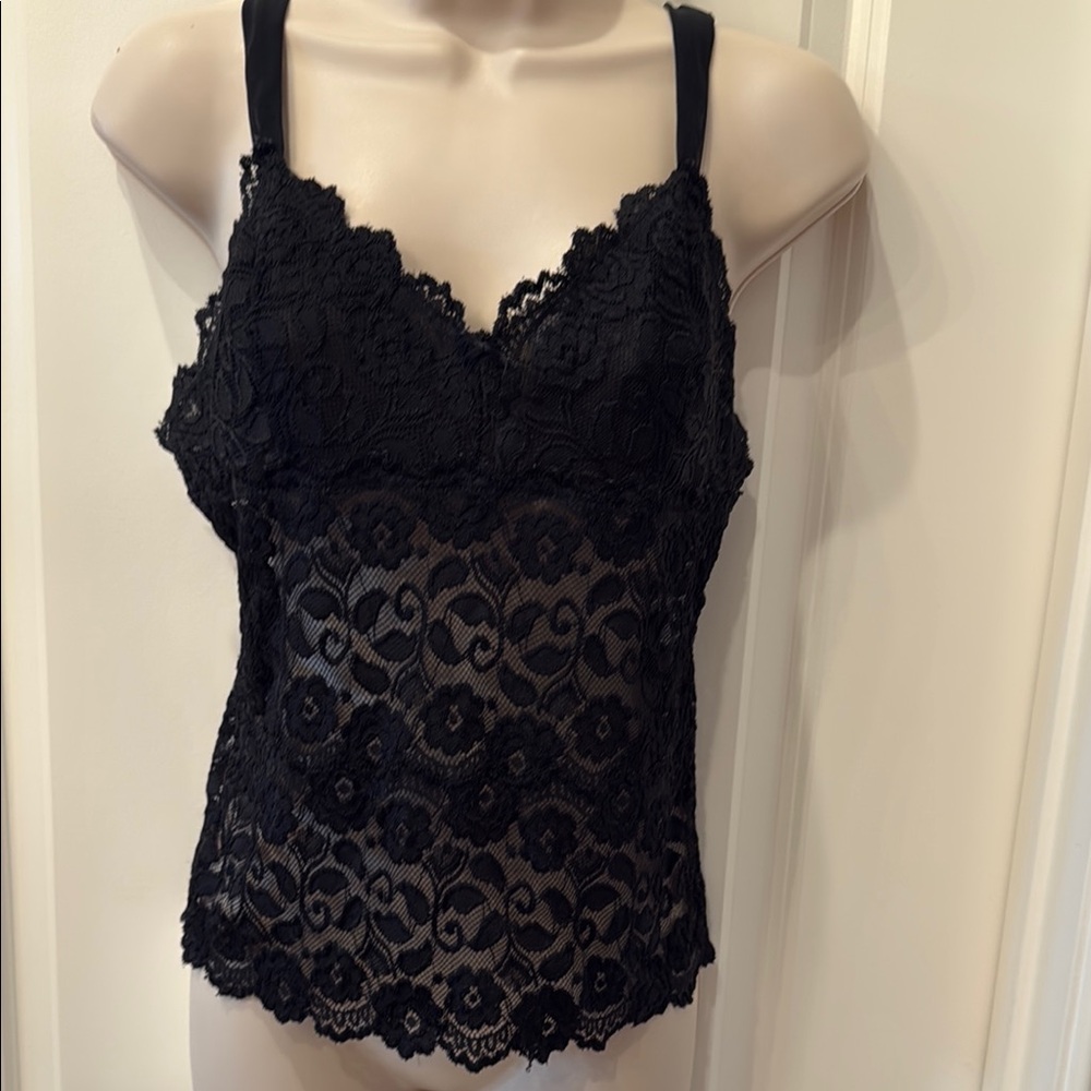 Cabernet Black Lace Chemise